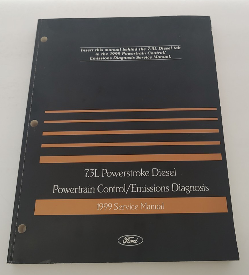 1999 Ford F450 7.3L Powertrain Control Emission Diagnosis Service Manual