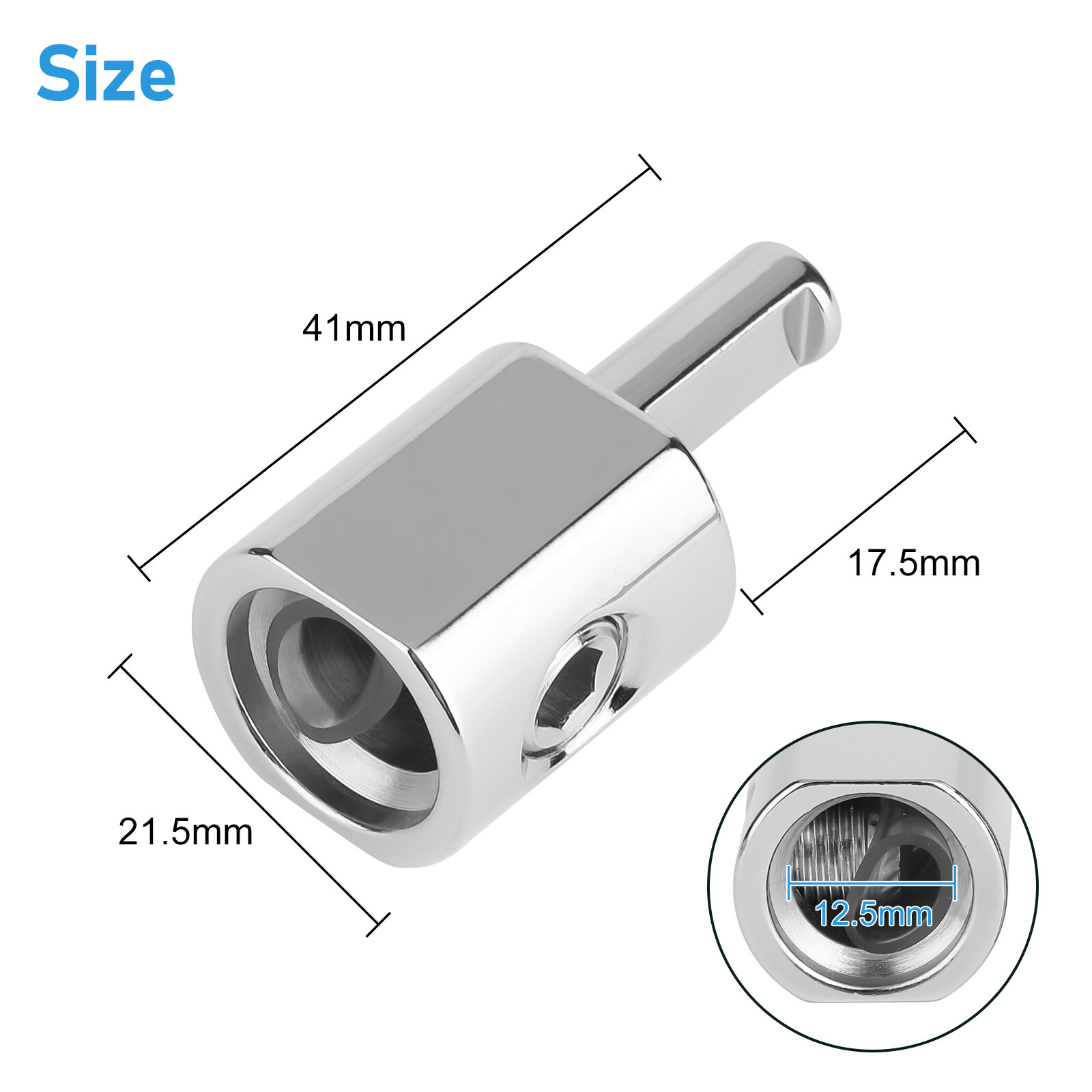 Pair Car Audio Power/Ground 1/0 Gauge to 4 Gauge Amp Input Reducers Wire Reducer