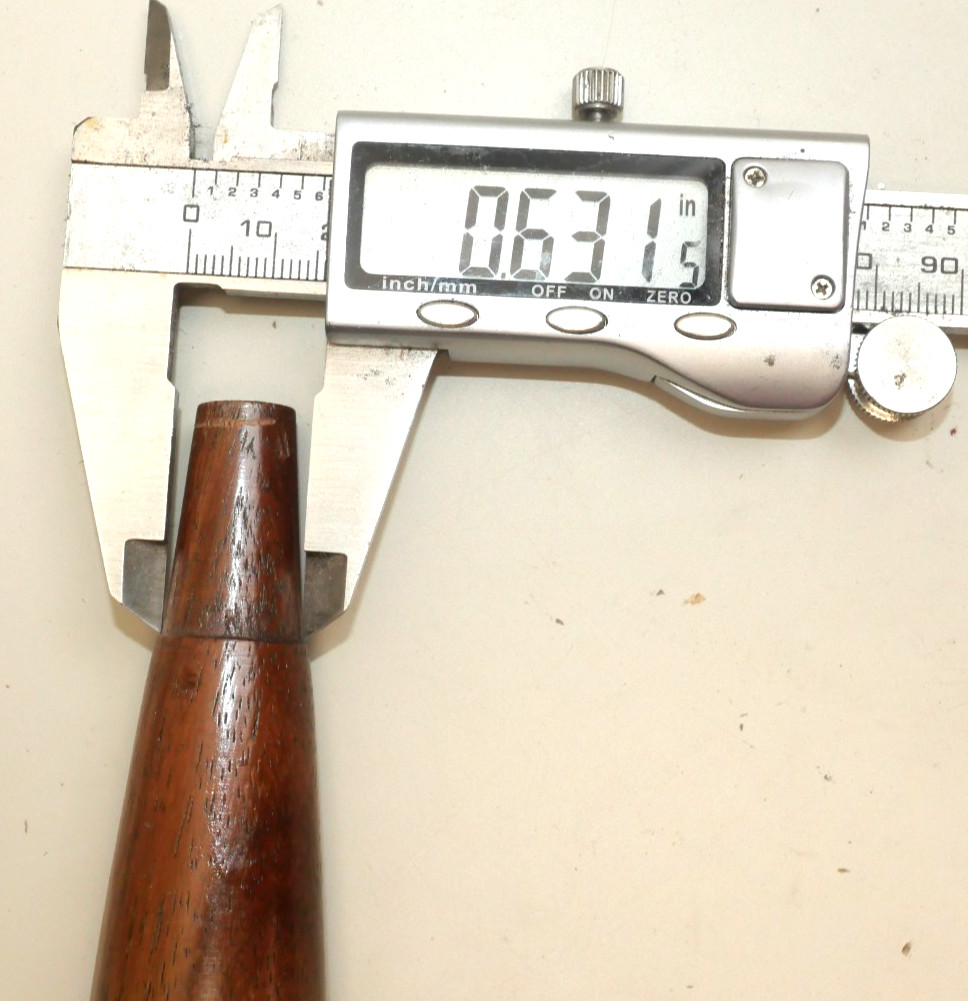 Rosewood Socket Chisel Handle for Tool Restoration, New