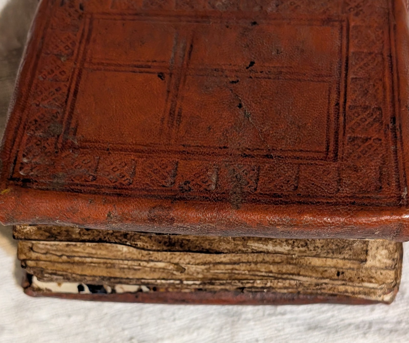 Old Ethiopian Orthodox Pocket Bible Handwritten in Ge’ez Manuscript Parchment