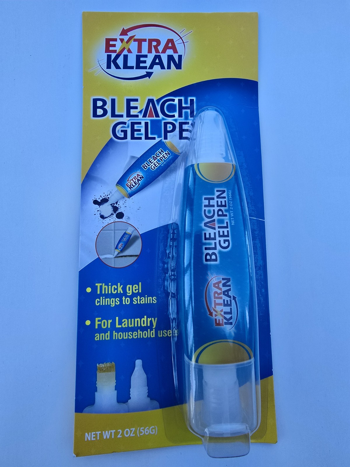 Bleach Gel Pen For Whites Dual Tipped  2 OZ NEW (Ship From USA)