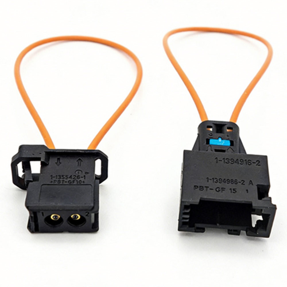 For BMW Mercedes MOST Fiber Optic Bypass Adapter 2 Sets Male Female