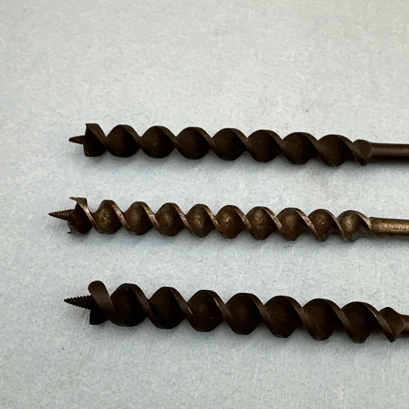 Three Cintage Russell Jennings Auger Bits