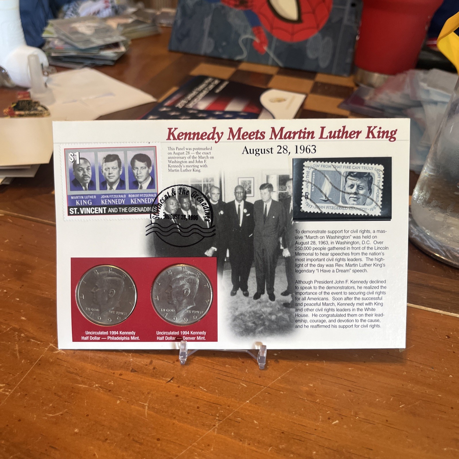 St. Vincent & The Grenadines JFK Coin And Stamp Sets (8 sets)