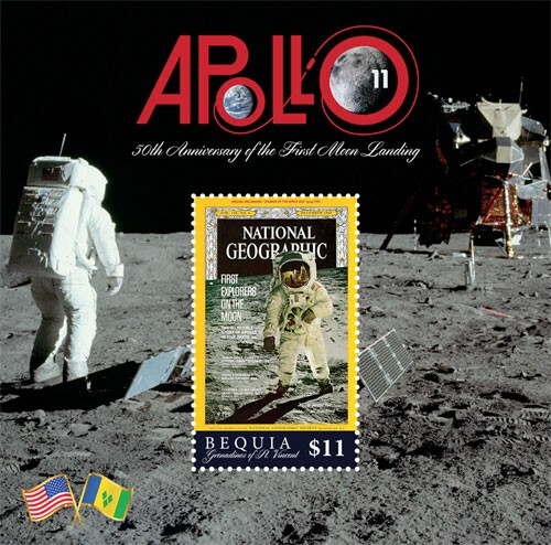 Bequia 2019 - Apollo 11 - Space Moon Landing - Souvenir Stamp Sheet - MNH