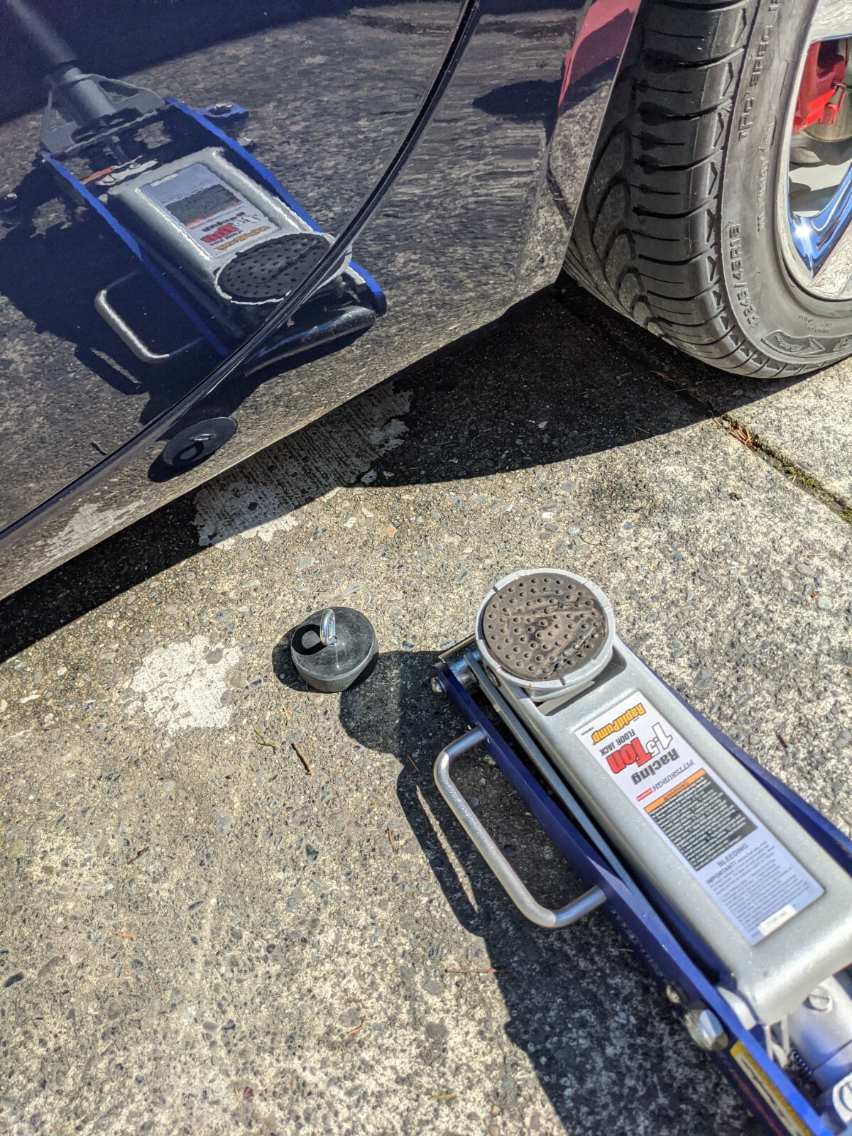 4x Rubber Jack Pucks Jacking Lift Pad for Pontiac Solstice, Saturn Sky - Black