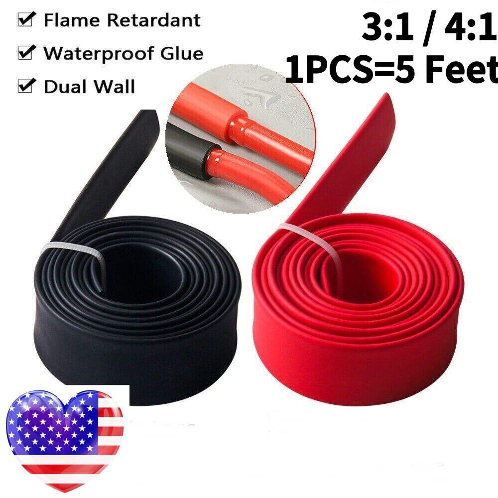 Heat Shrink Tubing 3:1 4:1 Ratio Marine Wire Wrap Insulation Cable Sleeve Tube
