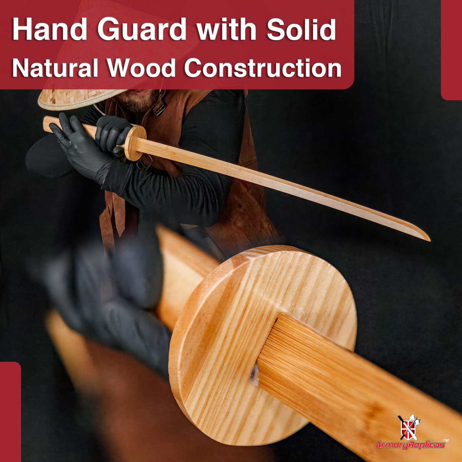 40" Wooden Practice Sword Bokken Katana - Martial Arts Kendo Training Prop