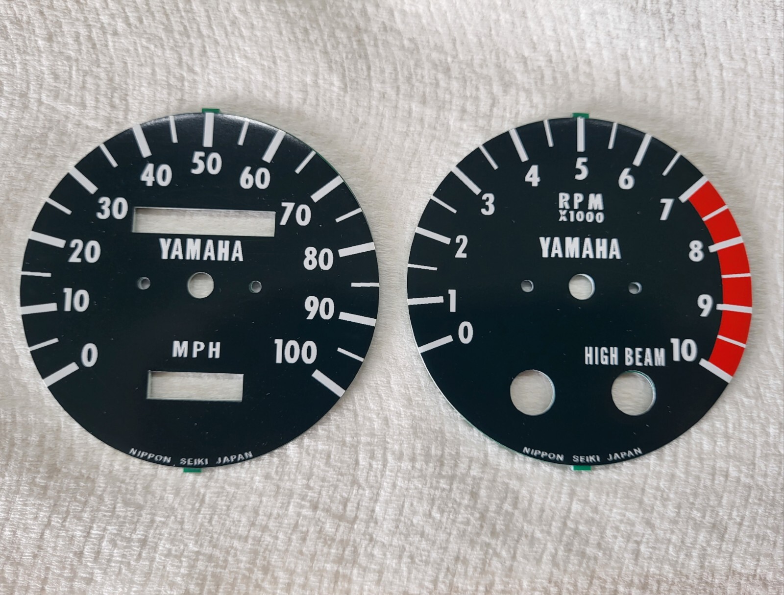Yamaha Speedometer Tachometer Decals. YAMAHA DT250 DT400 Gauge Face