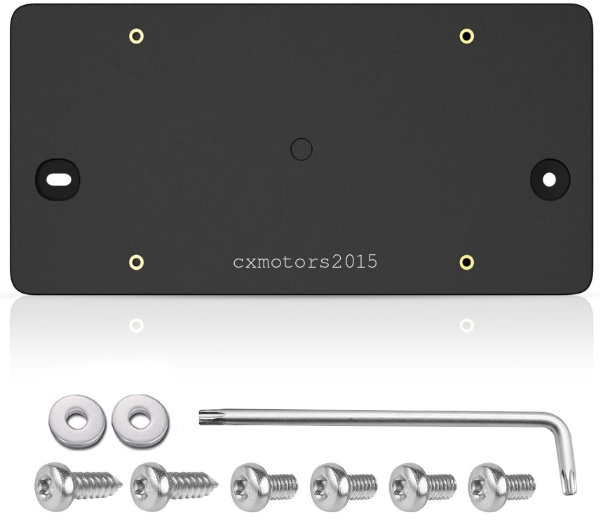 Rear Bumper License Plate Bracket Tag Holder for 2013-2023 Audi A4 A5 A6 A7 A8