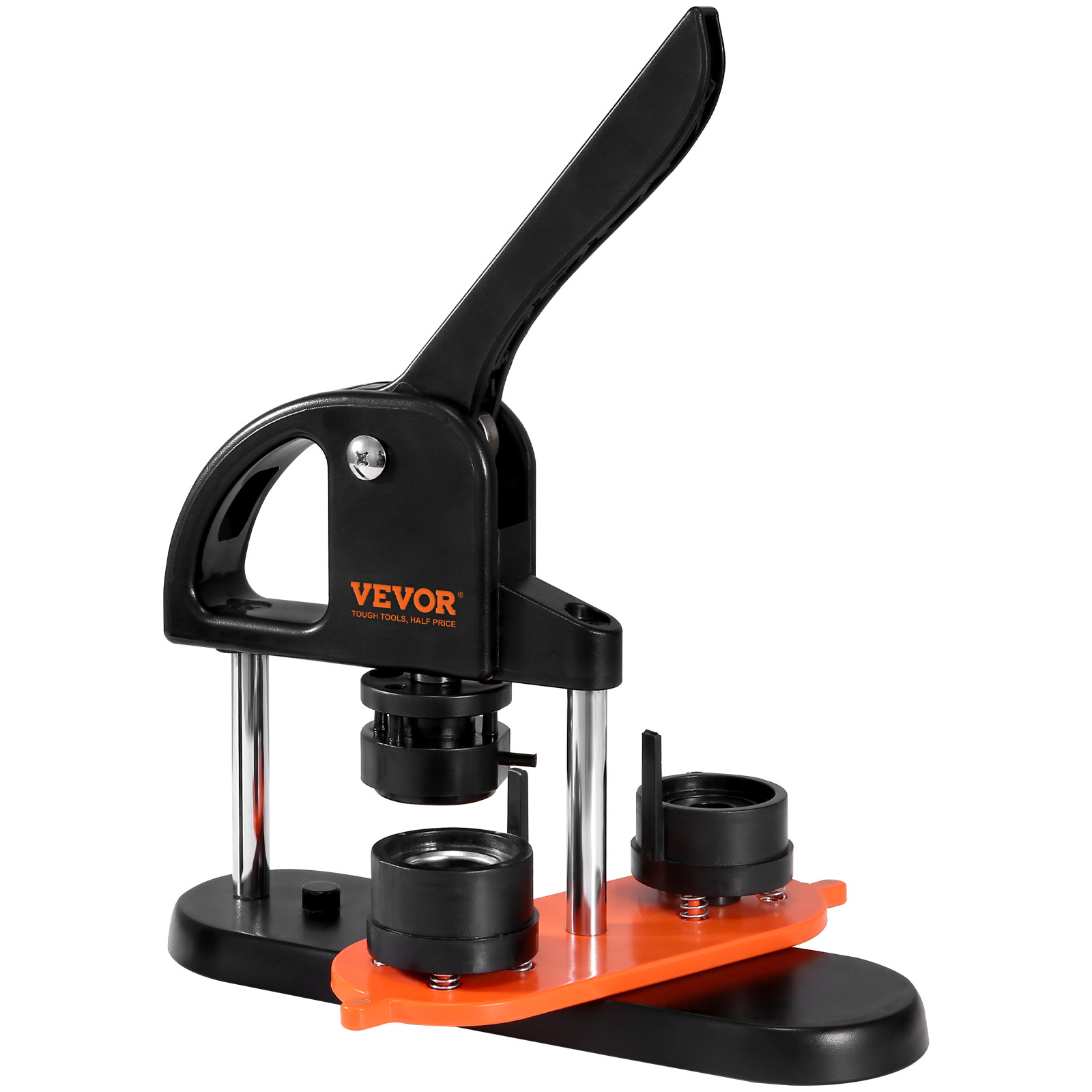 VEVOR Button Maker Machine Pin Badge Maker 1.25" 500 Button Parts+Circle Cutter