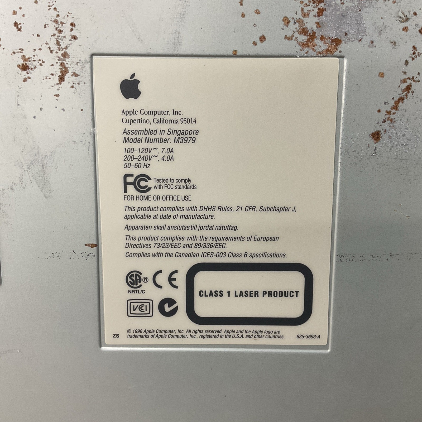 Vintage Apple Power Macintosh G3 PowerPC Computer Model M3979 - Untested
