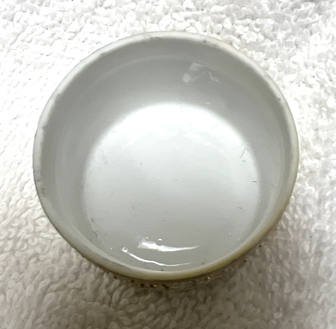 Vintage Nippon Hand Painted Porcelain Gold Floral Moriage Open Salt Cellar Dip