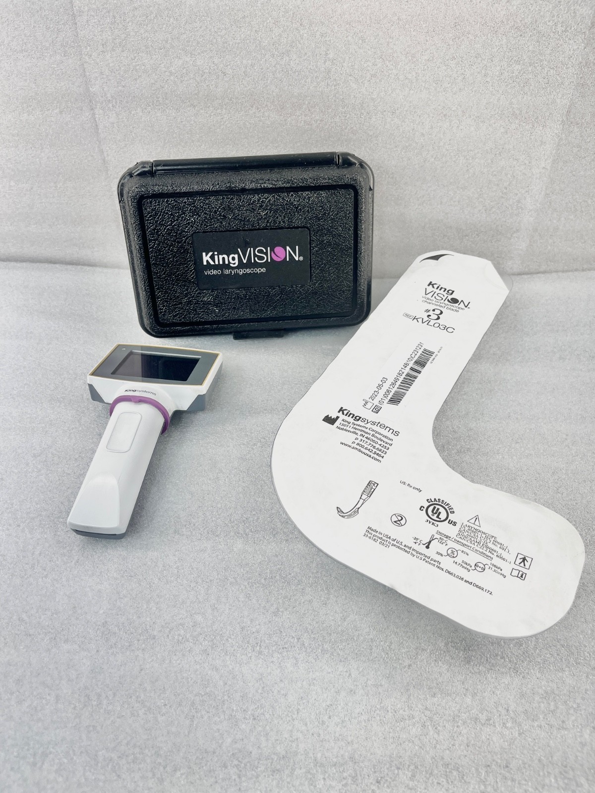 King Vision Video Laryngoscope with Blade Included
