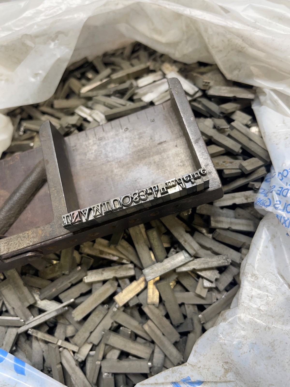 LETTERPRESS LEAD TYPE 14 pt. BERNARD