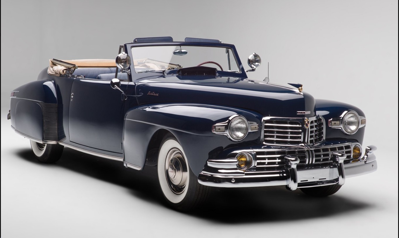 Original 1946 1947 1948 1949 Lincoln Hood Emblem / Badge - Vintage