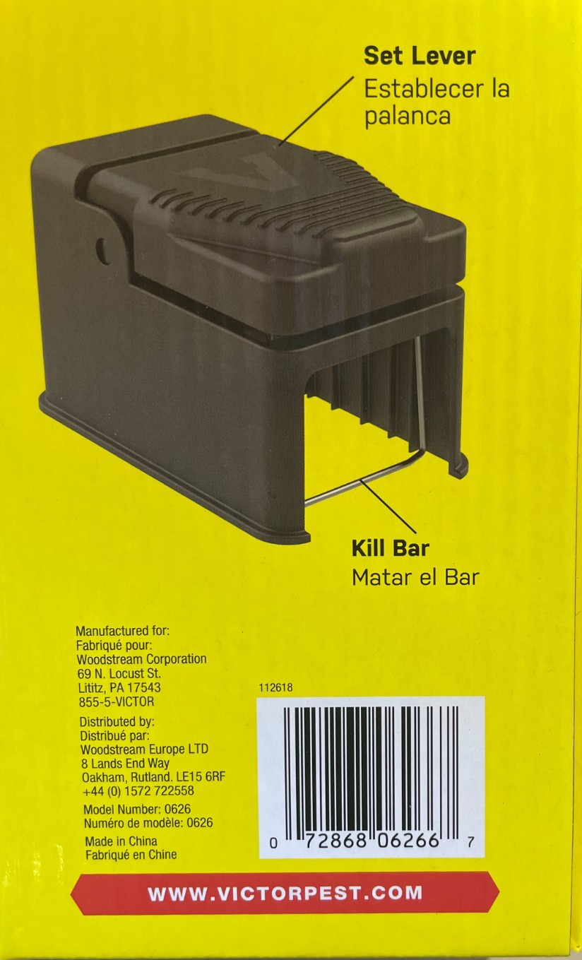 4 PACK Victor Black Box Gopher Trap