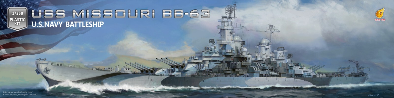 Very Fire 1/350 USS Missouri Deluxe  version  Battleship（VF350909DX）