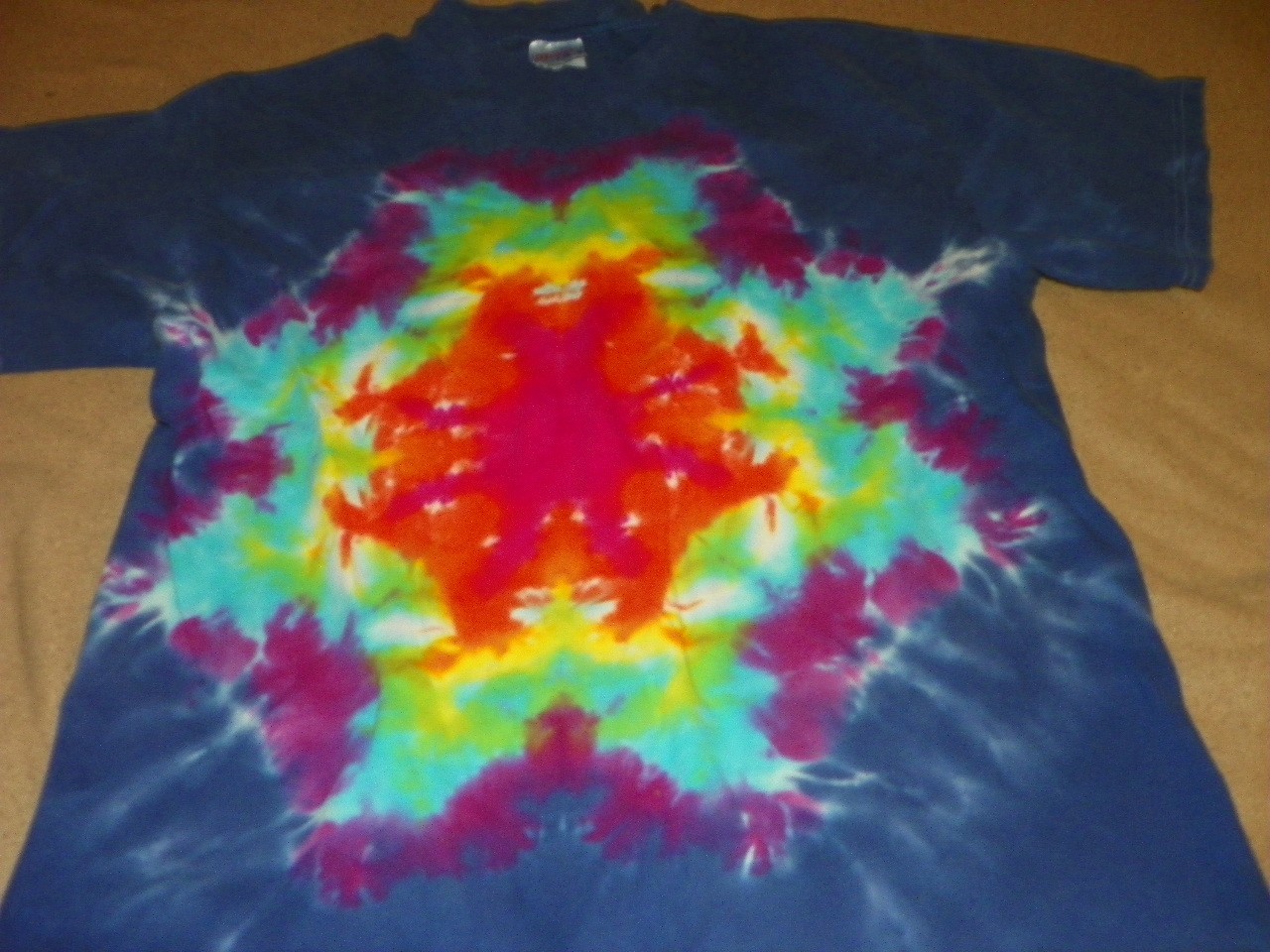 Vintage 90s Grateful Dead Tie Dye Concert Tour Tshirt Large Hippie Jerry Garcia