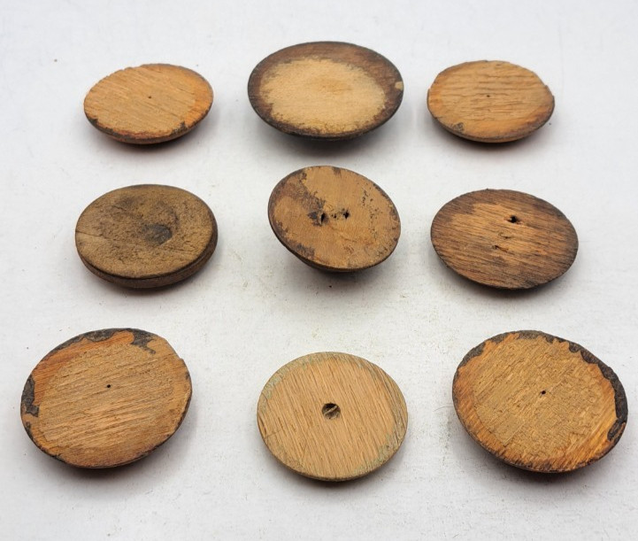 Antique Wooden Decorative Rosette Furnisher Wall Decorations Old Vintage Lot