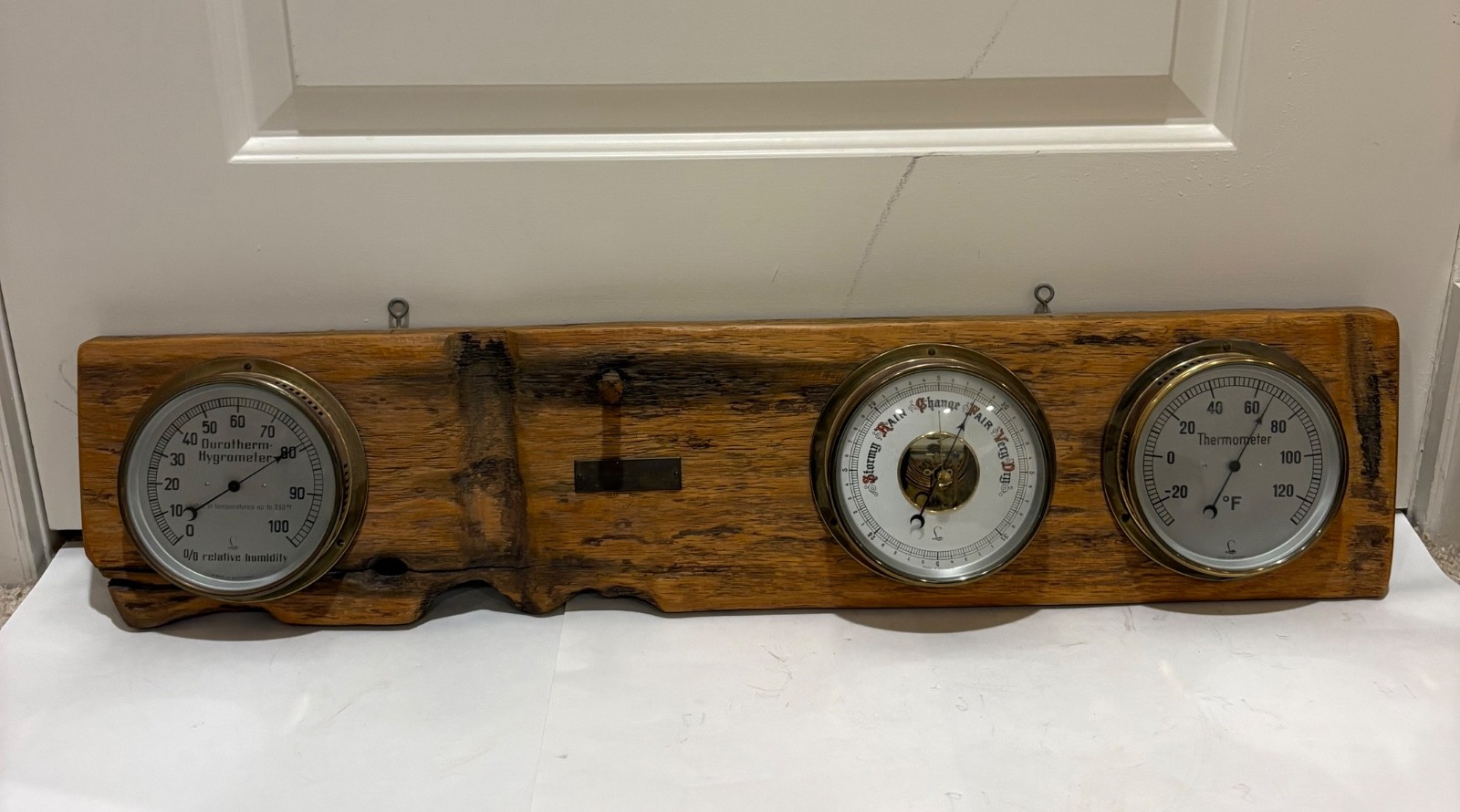 1870 Great Lakes shipwreck artifact, Lufft thermometer, barometer, hydrometer