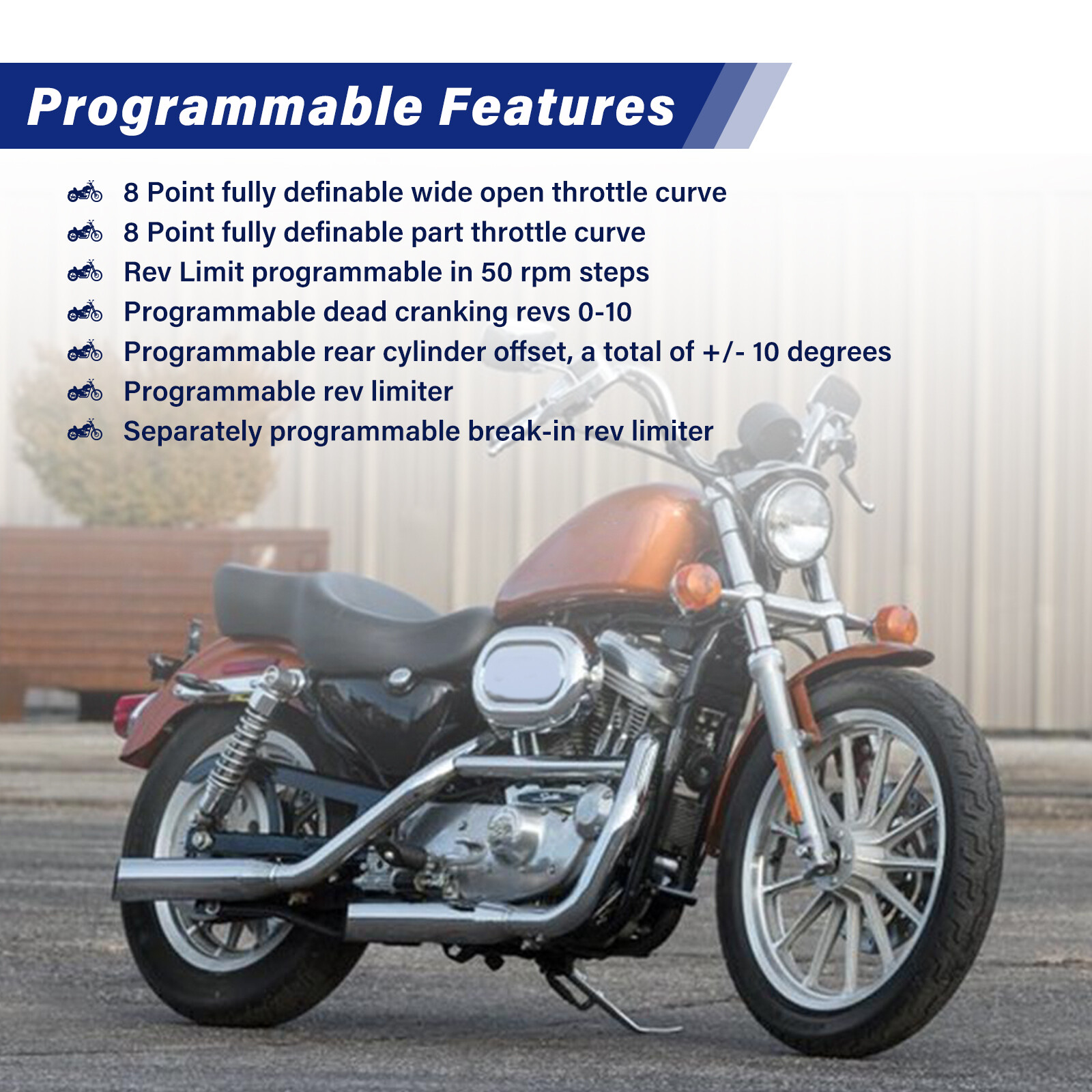 Single Fire Programmable Ignition Coil Kit For EVO Big Twin XL Sportster 53-660