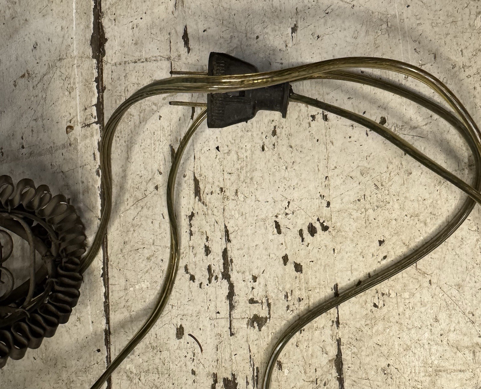 Antique Venetian Wrought Iron Lantern Hanging Electrified Light Gothic Italian