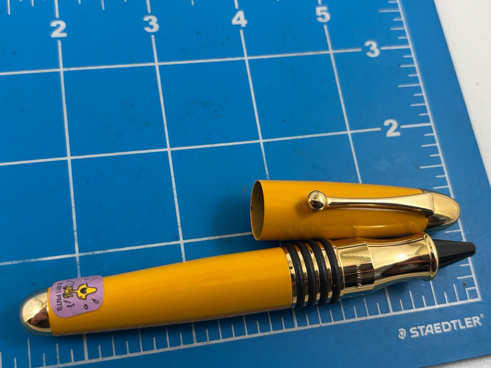 Judd's Very Nice Colibri Yellow Rollerball Pen