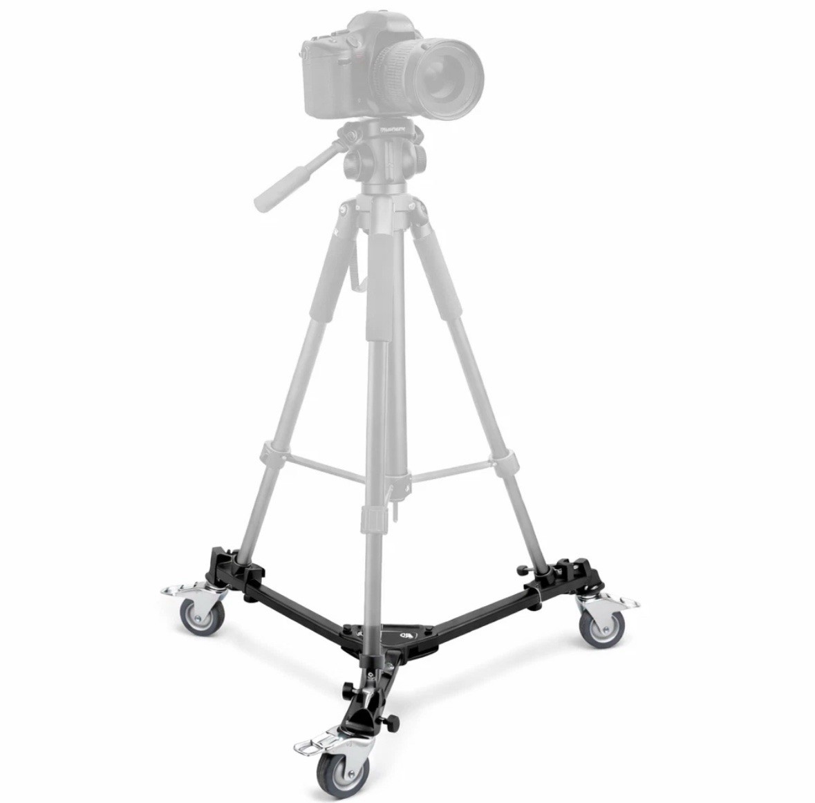 Professional Camera Tripod Dolly Folding Heavy Duty Wheels