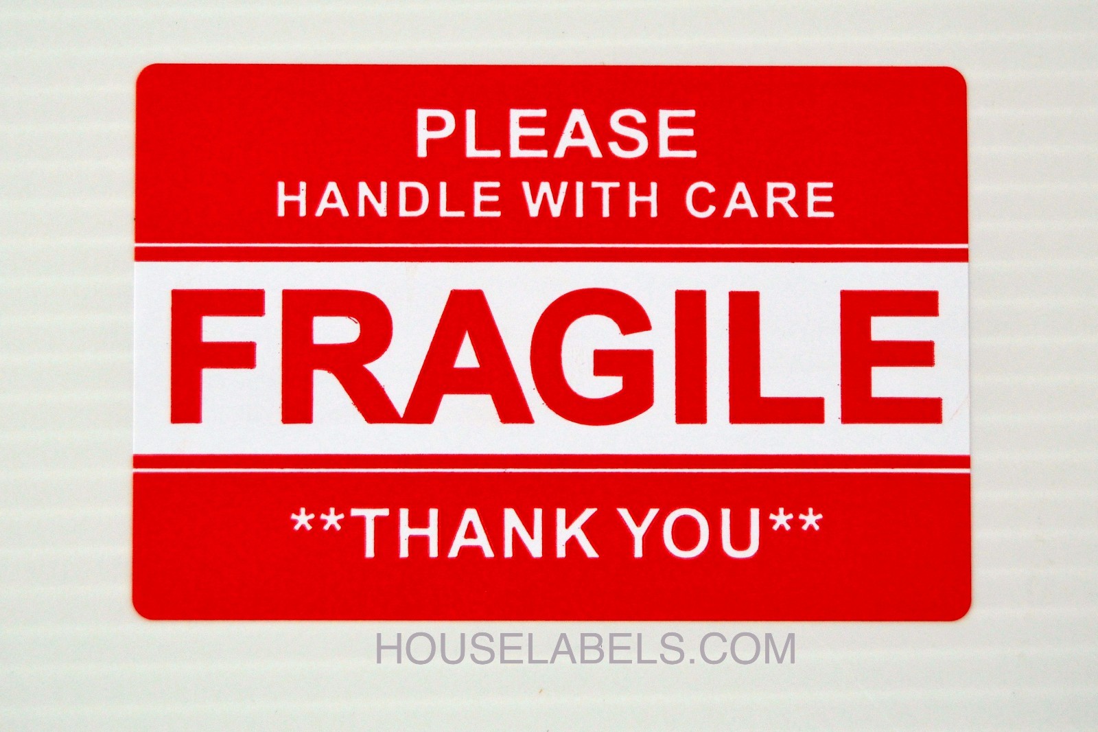 3 Rolls ; 500 Labels Per Roll 2x3 Pre-Printed FRAGILE HANDLE WITH CARE Labels