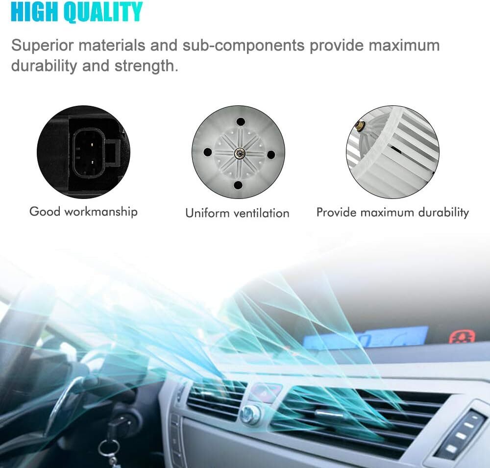 Heater Blower Motor Fan for 07-13 Chevrolet Silverado/GMC Sierra 1500 2500 Tahoe