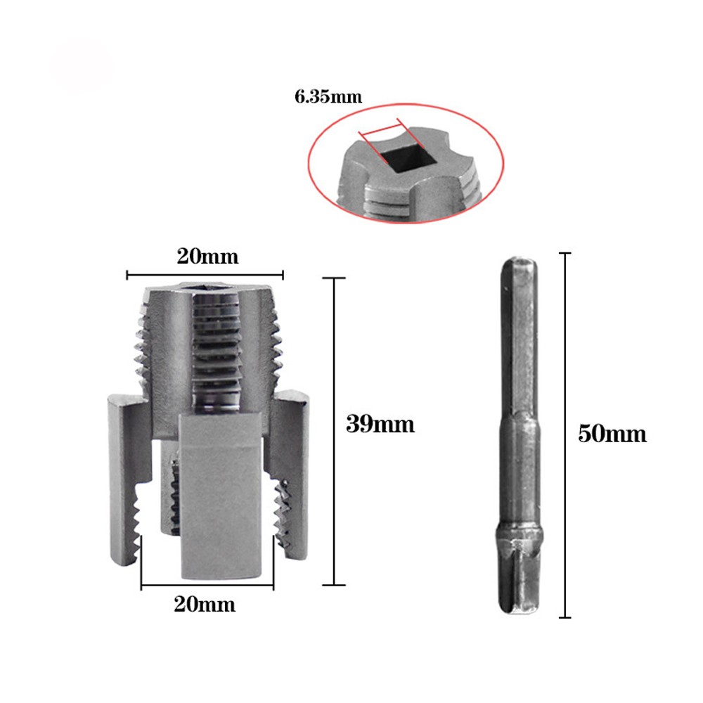 PVC Pipe Threader Kit With Internal & External Threading Tool - USA Standard