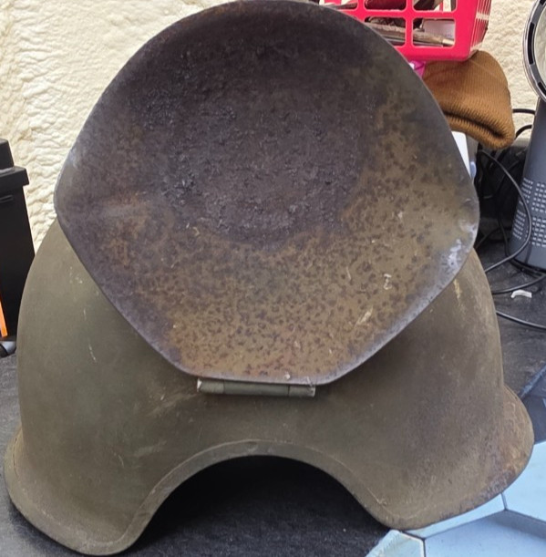 WW2 US ARMY AIR FORCE USAAF M3 BOMBER PILOT/CREW FLAK PROTECTION HELMET