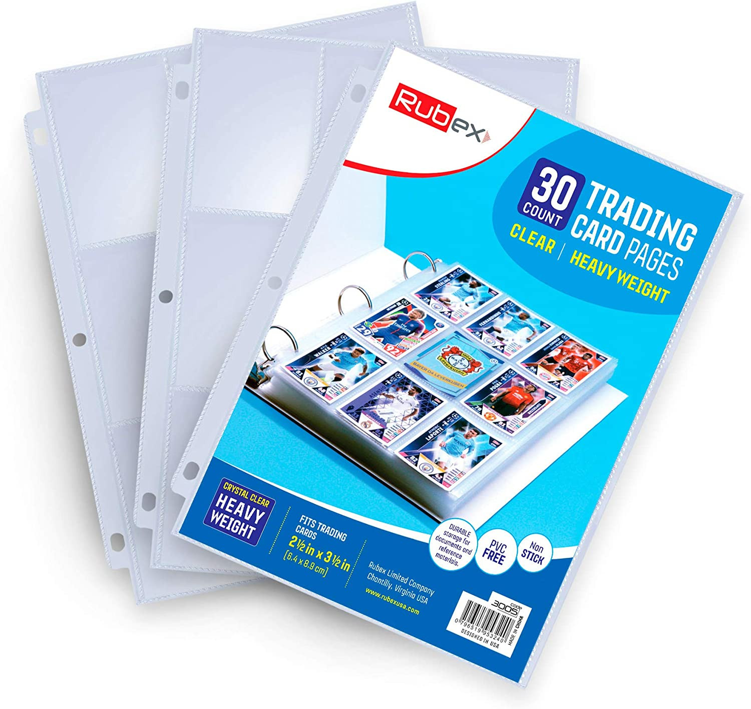 540 Pockets Card Sleeves Binder Sheets Baseball Card Sleeves Pages for 3 Ring...