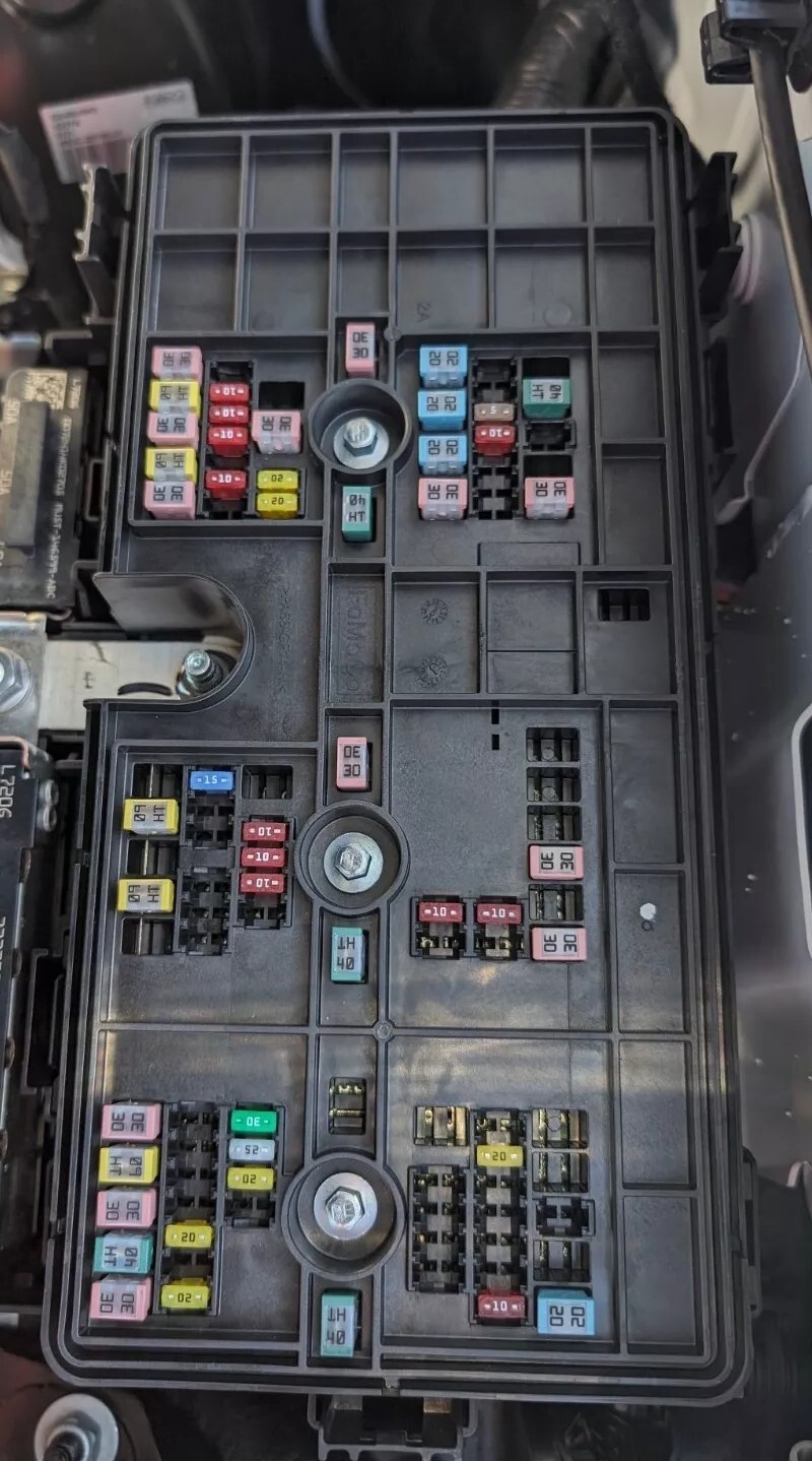 Ford Bronco 2021-2024 Fuse Box Panel Diagram Lid Label / Sticker / Insert