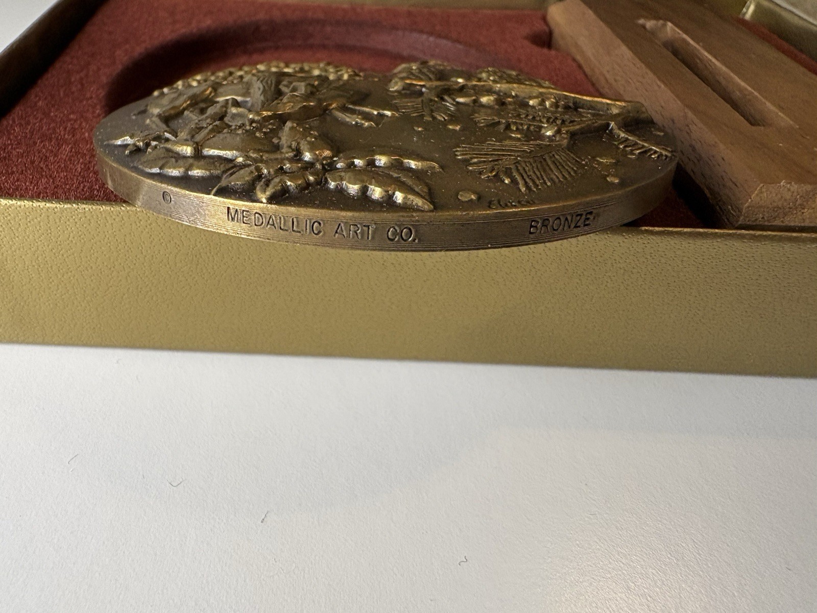 1991 "Forest Animals" Calendar 3" Bronze Medallion Medallic Art Co