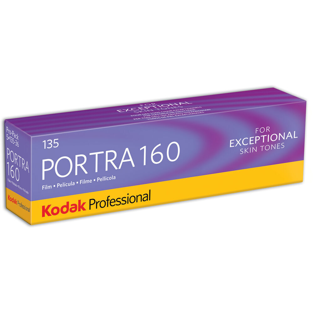Kodak Professional Portra 160 Color Negative Film (35mm, 36 Exp, 5Pack) 6031959