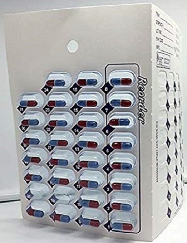 31 Day Multi-med Monthly Cold Seal Medication Blister Pack Cards. Lot of 6