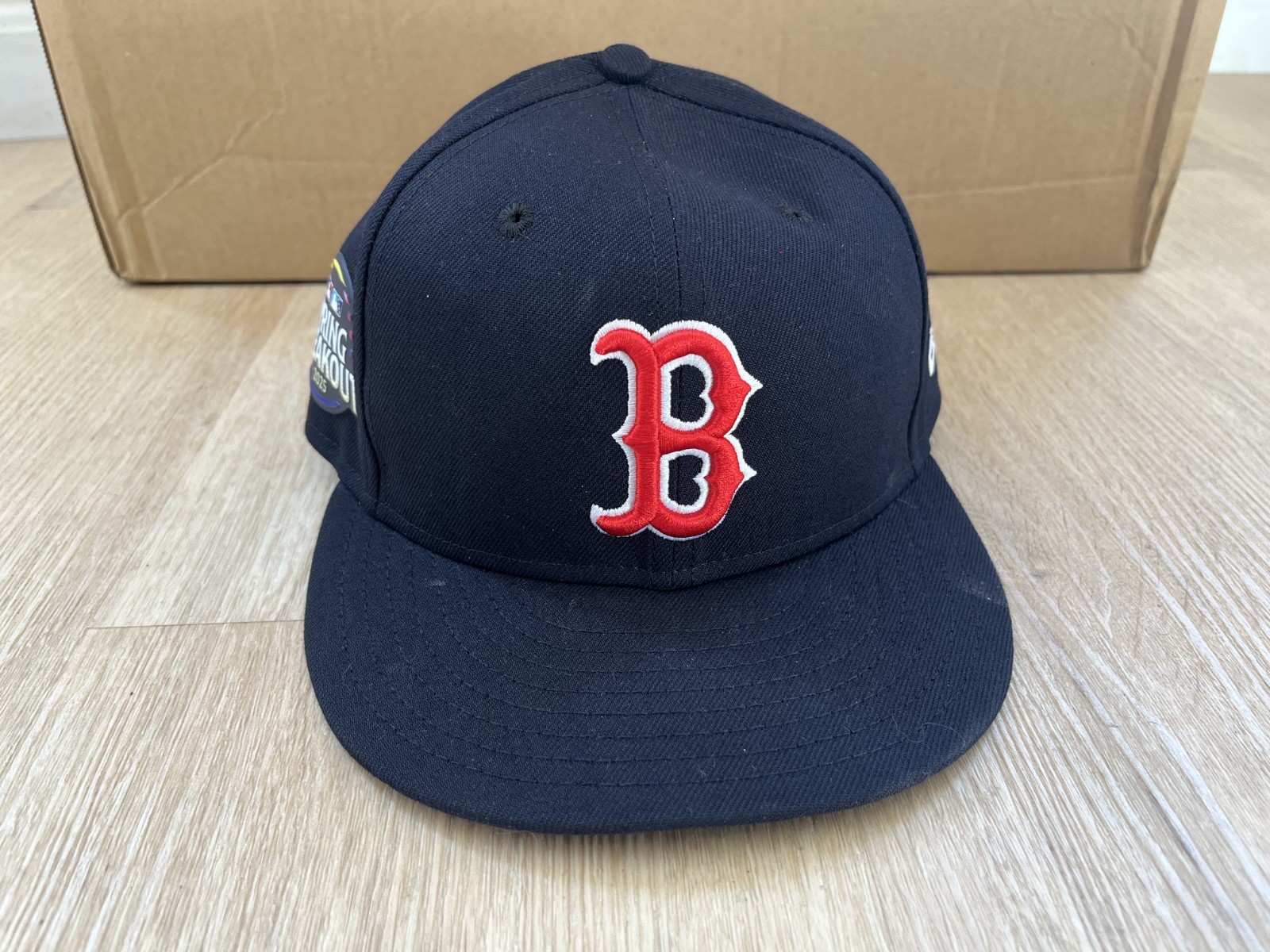 Allan Castro Game Used Worn Boston Red Sox Spring Breakout Hat 7 1/8