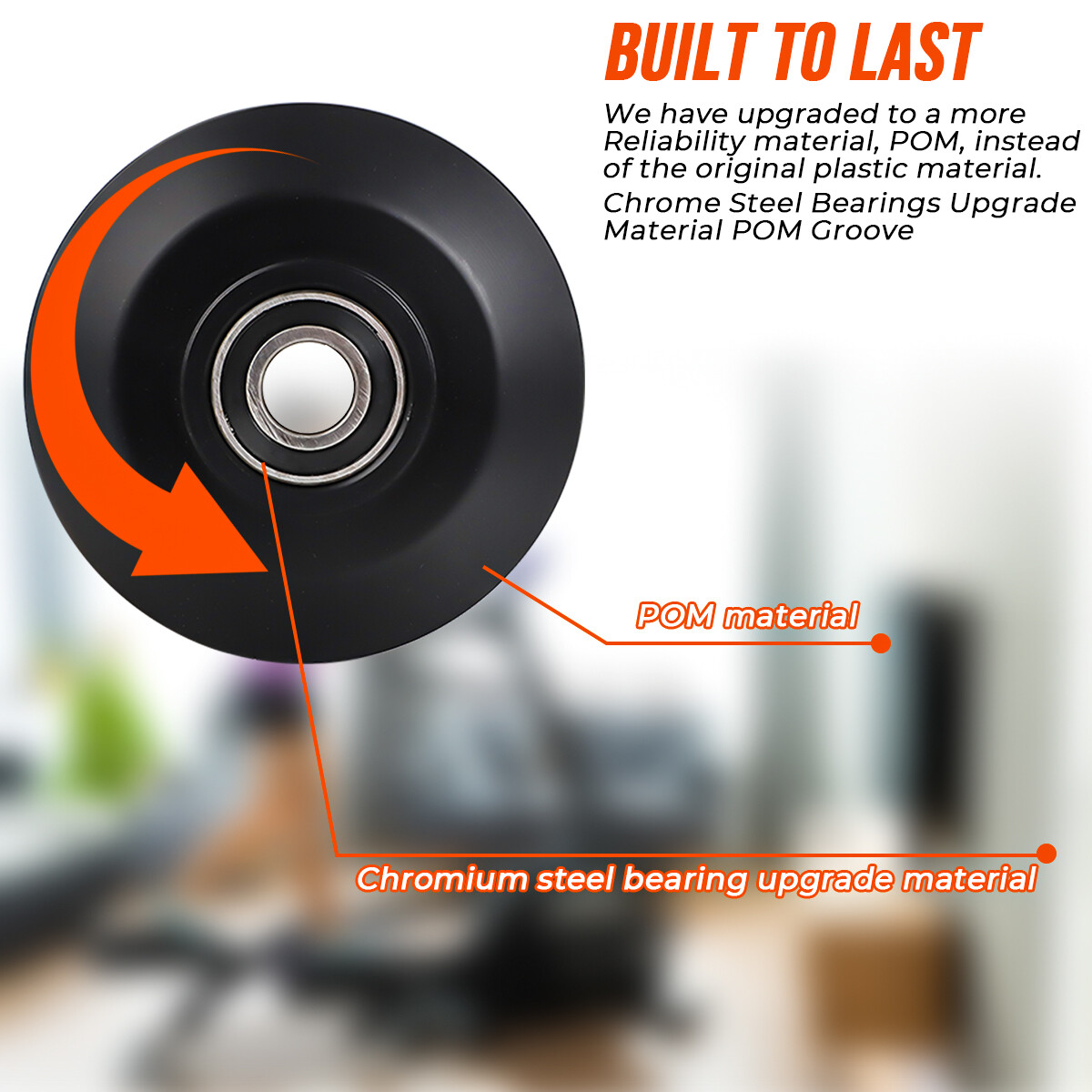 238880 Elliptical Roller Wheel Replace For Proform XP 160 Nordictrack GoldsGym