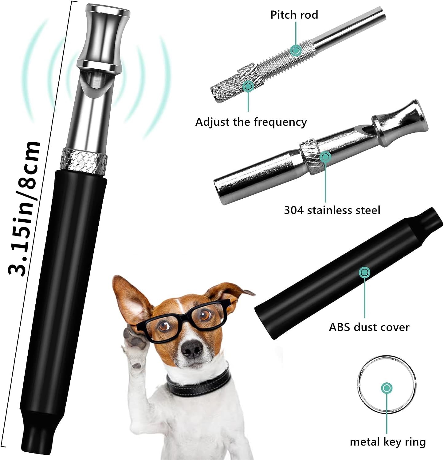 4PCS Dog Training WHISTLE UltraSonic Obedience Stop Barking Pet Sound Pitch