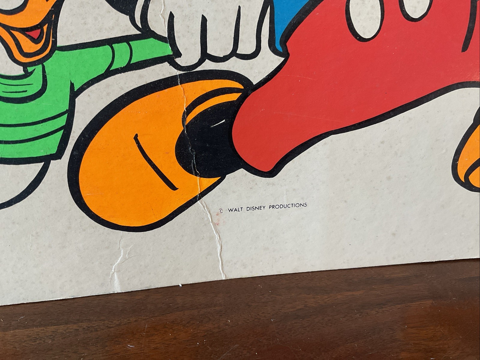 Rare! Vintage 47” Walt Disney Store Display Sign Mickey Mouse Wonderful World