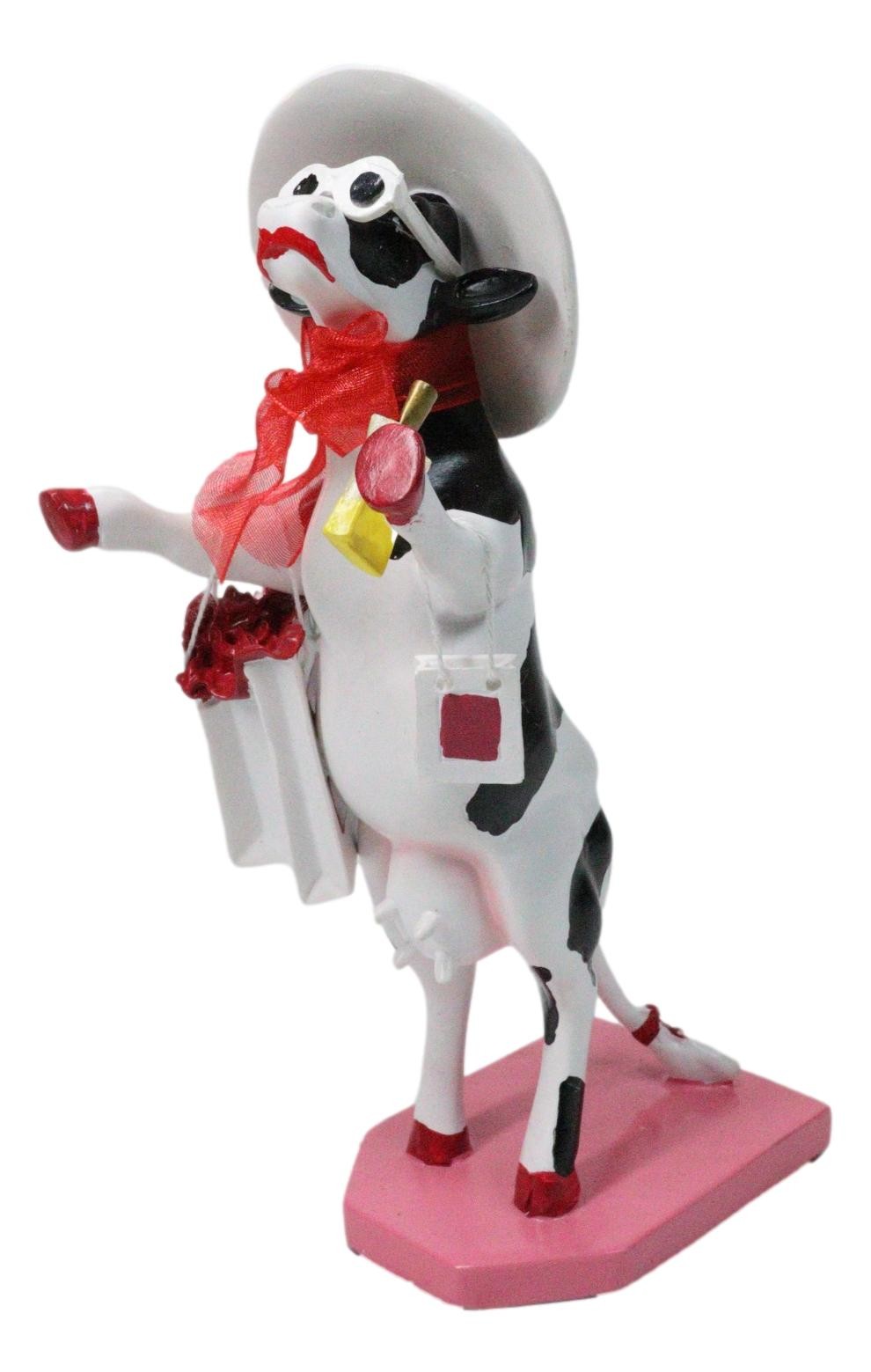Cow Parade Alphadite Goddess of Shopping Shopaholic Cow Collector's Figurine