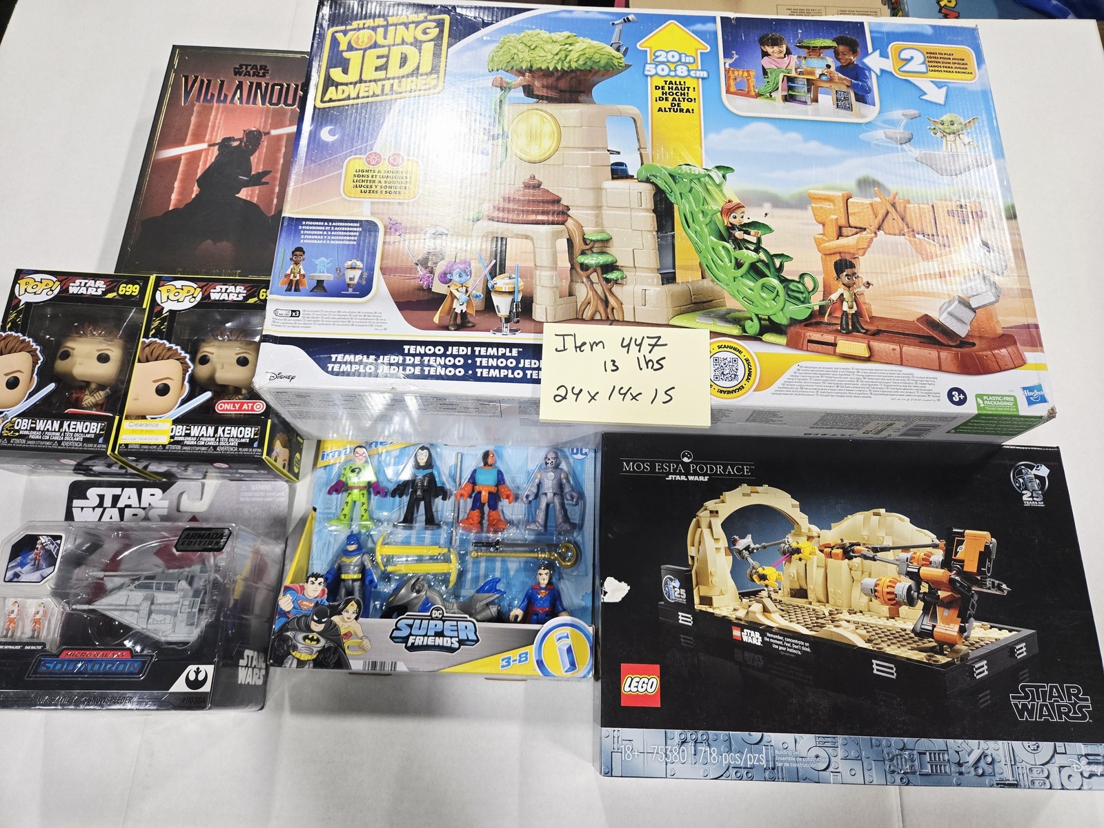 Star Wars Young Jedi LEGO Mos Espa Villainous DC Super Friends Toy Figure Lot