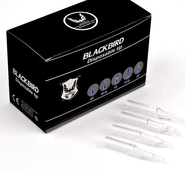 10 x Disposable Blackbird Tattoo Tips RT MFT Sterilized