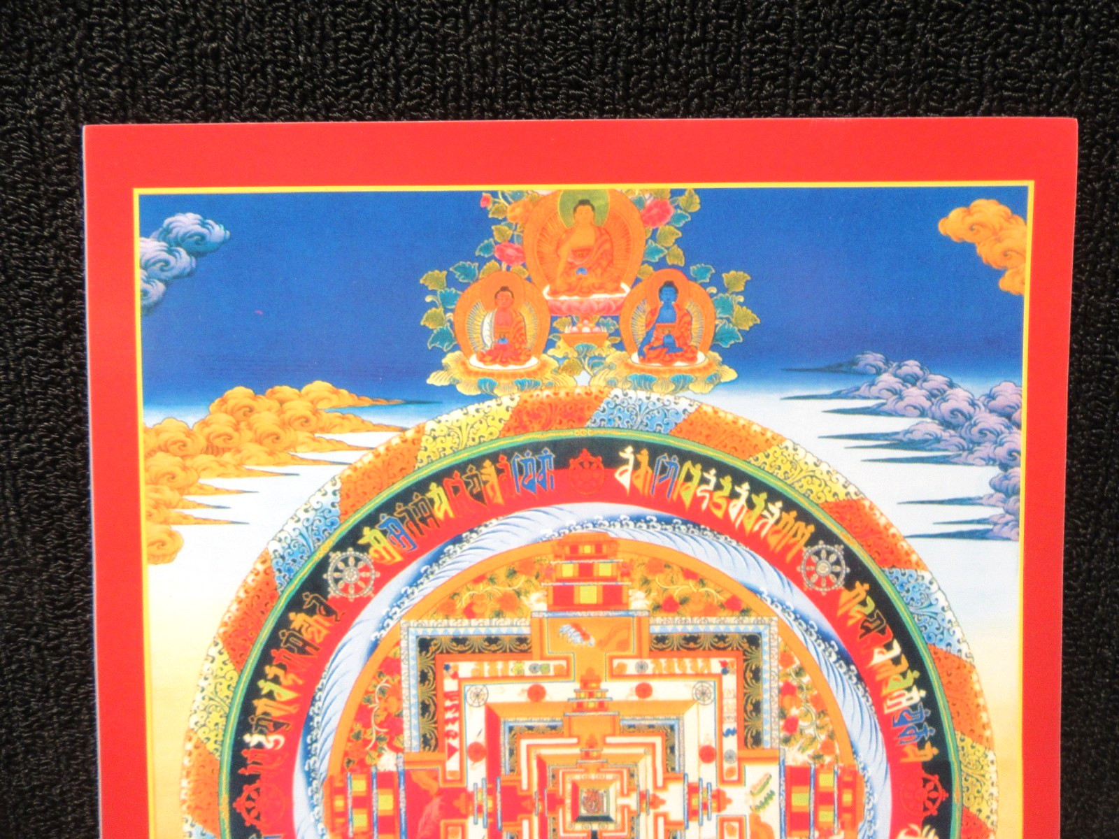 Kalachakra Mandala Print Blessed By Lama Zopa At Kopan Monastery 2013 See Pics!!