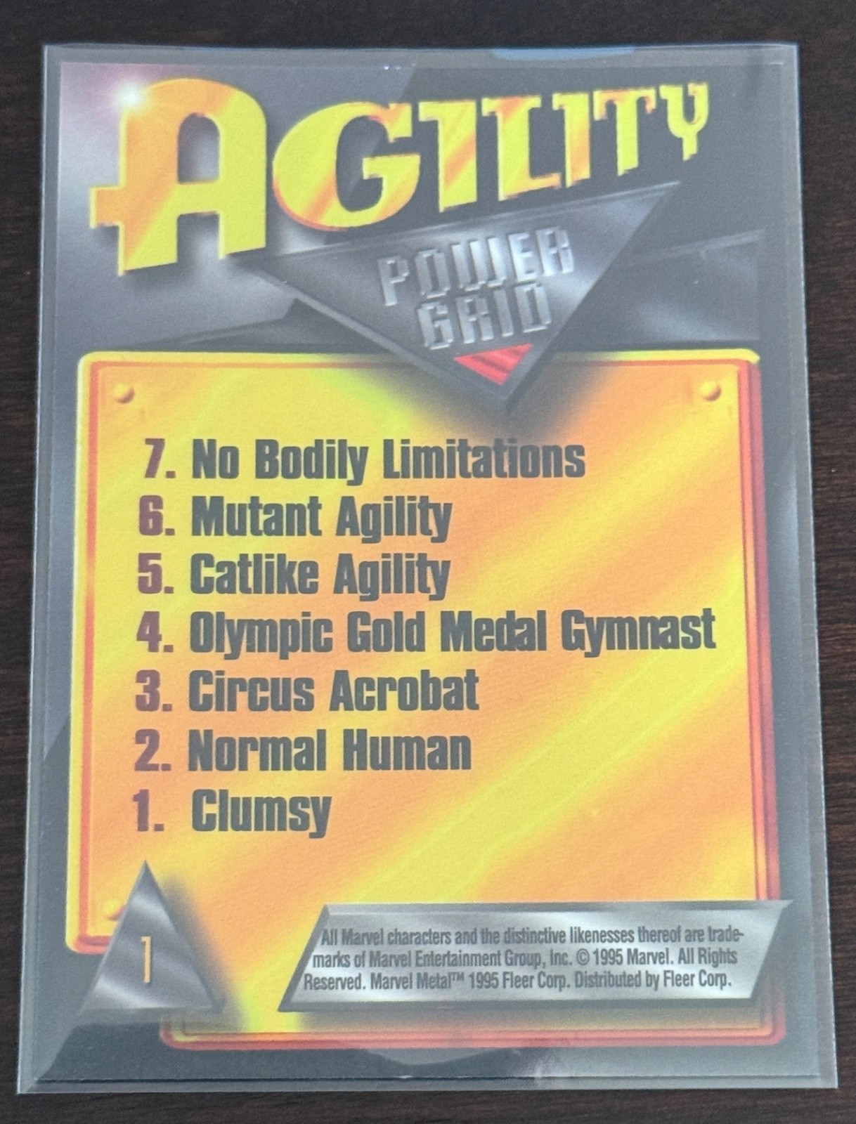 MARVEL METAL SILVER FLASHER 1995 FLEER NM-M