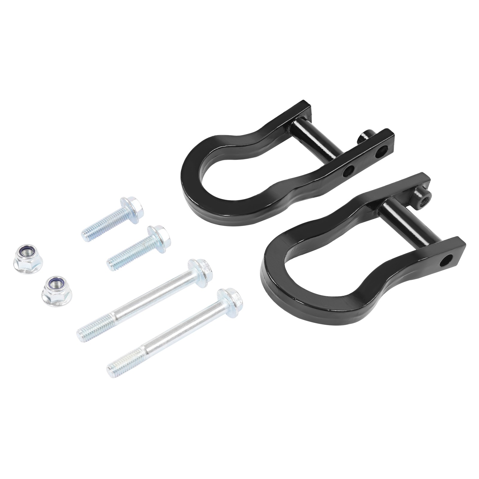 1Pair Tow Hooks For Chevrolet Silverado GMC Sierra 1500 07-19 Black #84072463