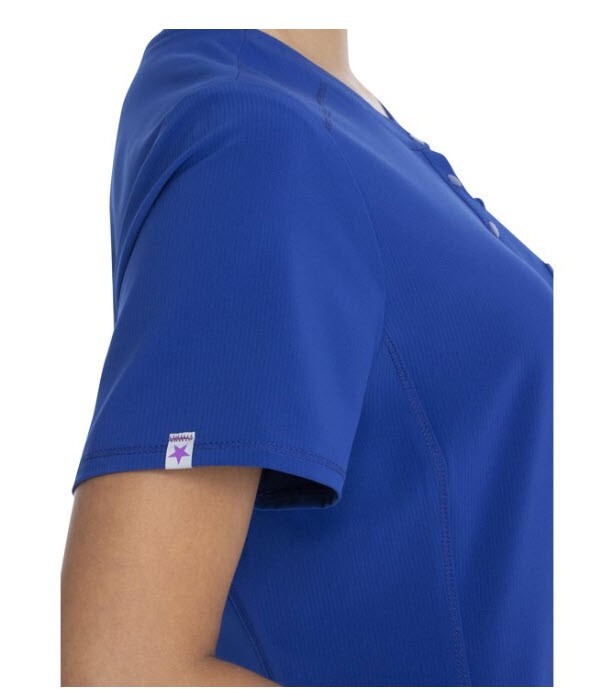 Scrubstar Women's Supreme Stretch V-Neck Placket Scrub Top WM01T902 LARGE