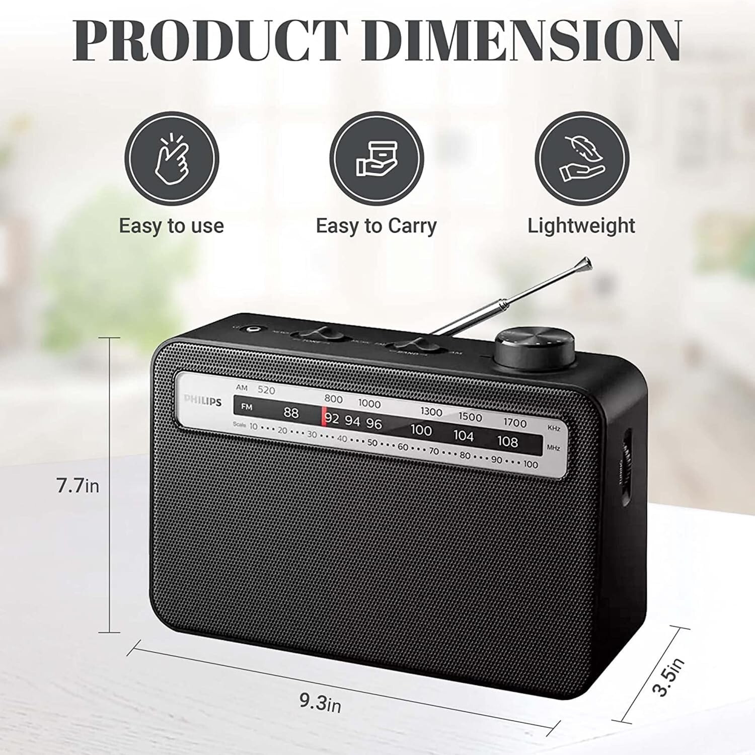 Philips TAR2506/37 AM/FM Portable Radio 2000 Series